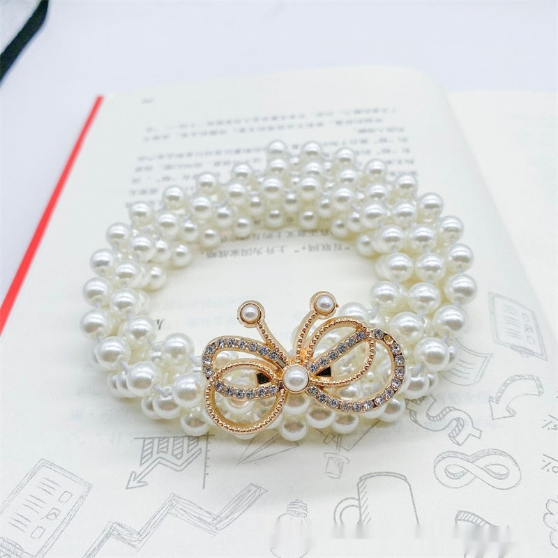 Modeschmuck Damen weiße Perle Taille Kette Dekoration
