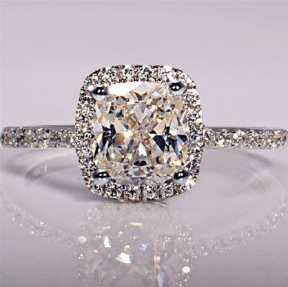 Ringe Für Frauen Trendy Schmuck Engagement Ring Weiß Gold Farbe Anillos