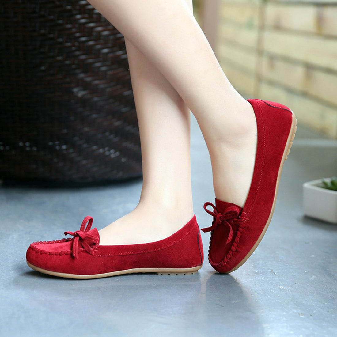 Damen flache Schuhe
