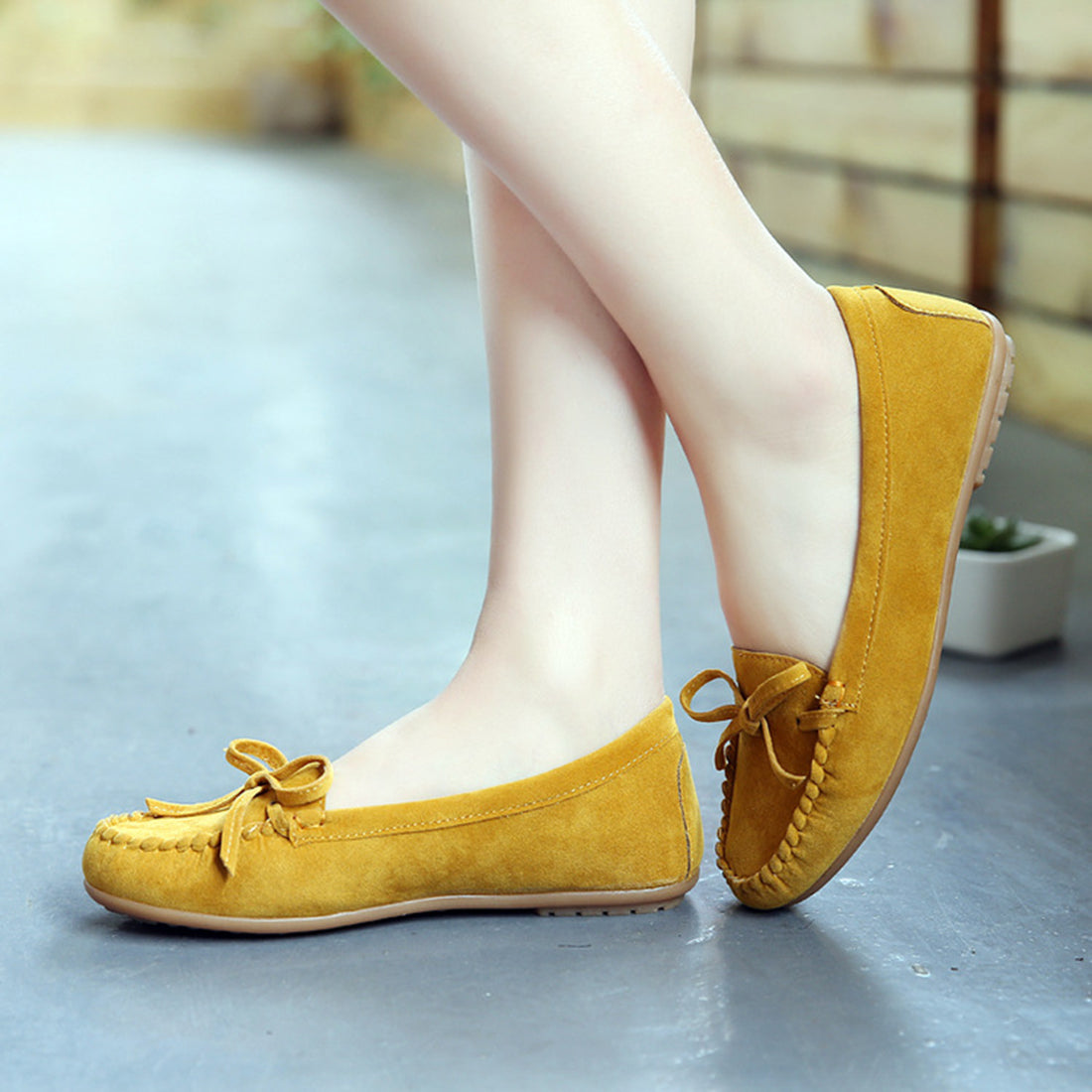 Damen flache Schuhe