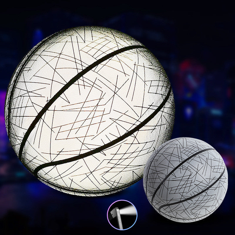 Basketball der im Dunkeln leuchtet