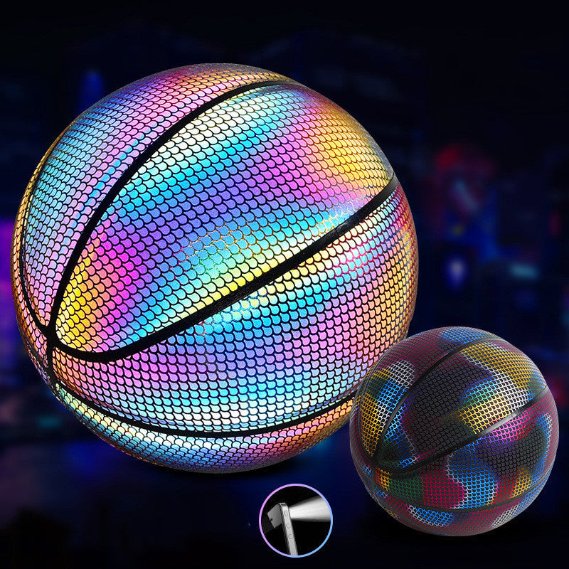 Basketball der im Dunkeln leuchtet
