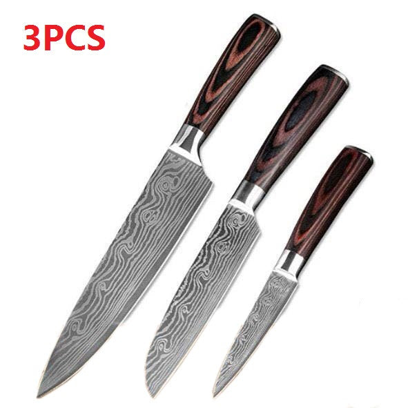 Spezialset für Küche, 6-teiliges Set oder 8-teiliges Set mit Messern, Kochmesser, Küchenmesser.