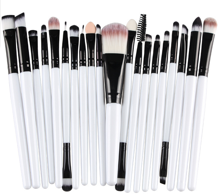 Make-up-Pinselset mit Puderpinsel, Rouge Pinsel und Lidschattenpinsel