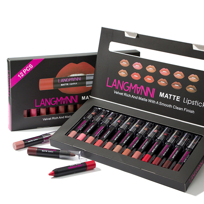12 Lippenstift Set