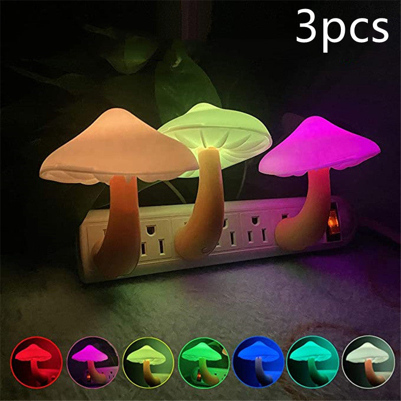 LED Nachtlicht Pilz Steckdosenlampe