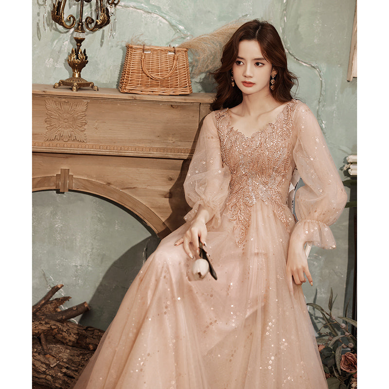 Märchenhaftes Prinzessin Rosa Kleid