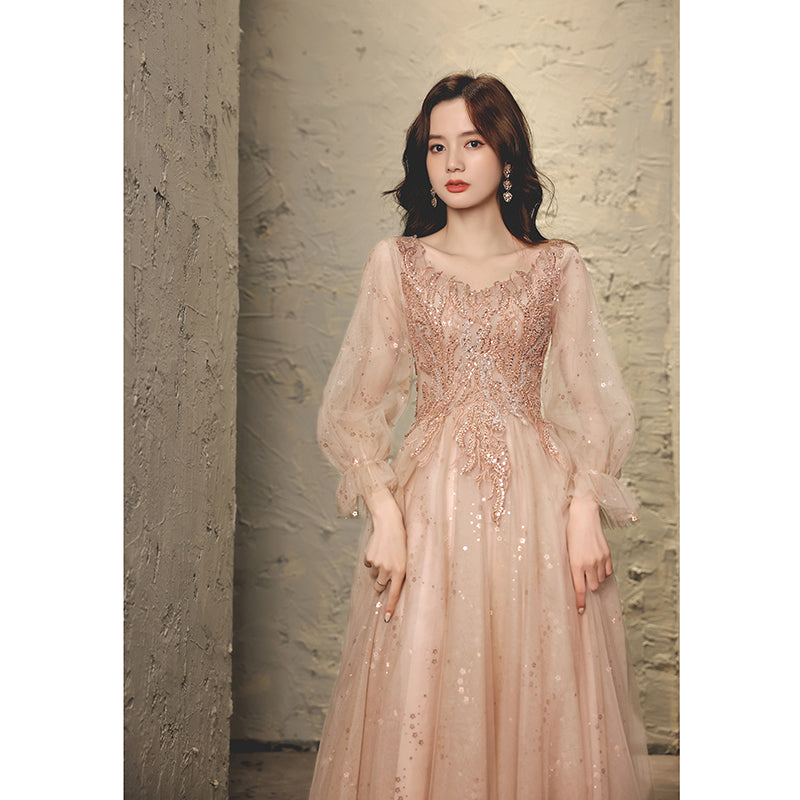 Märchenhaftes Prinzessin Rosa Kleid