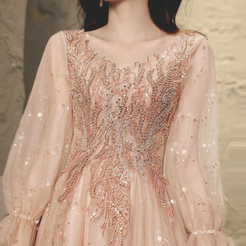 Märchenhaftes Prinzessin Rosa Kleid