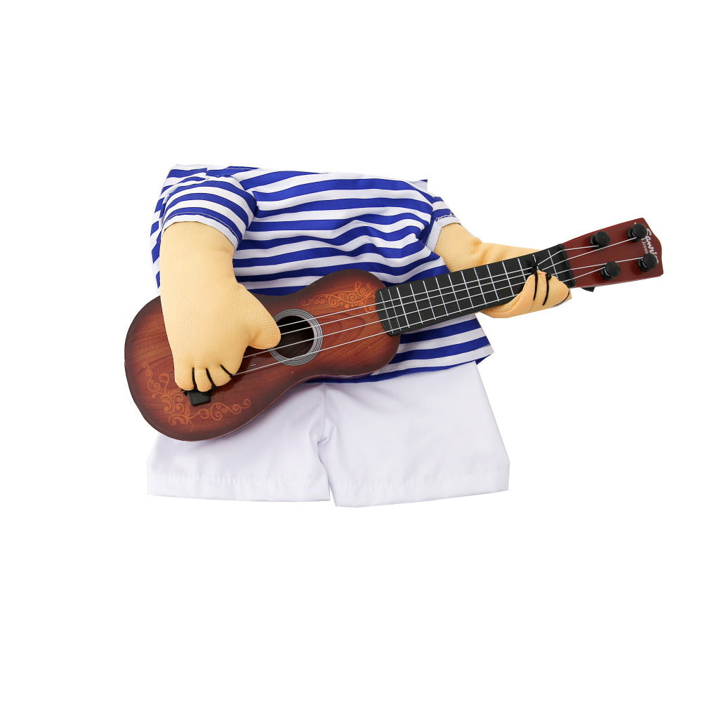 Spaß Träger-Gitarrenkleid für Hunde