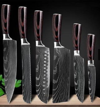 Spezialset für Küche, 6-teiliges Set oder 8-teiliges Set mit Messern, Kochmesser, Küchenmesser.