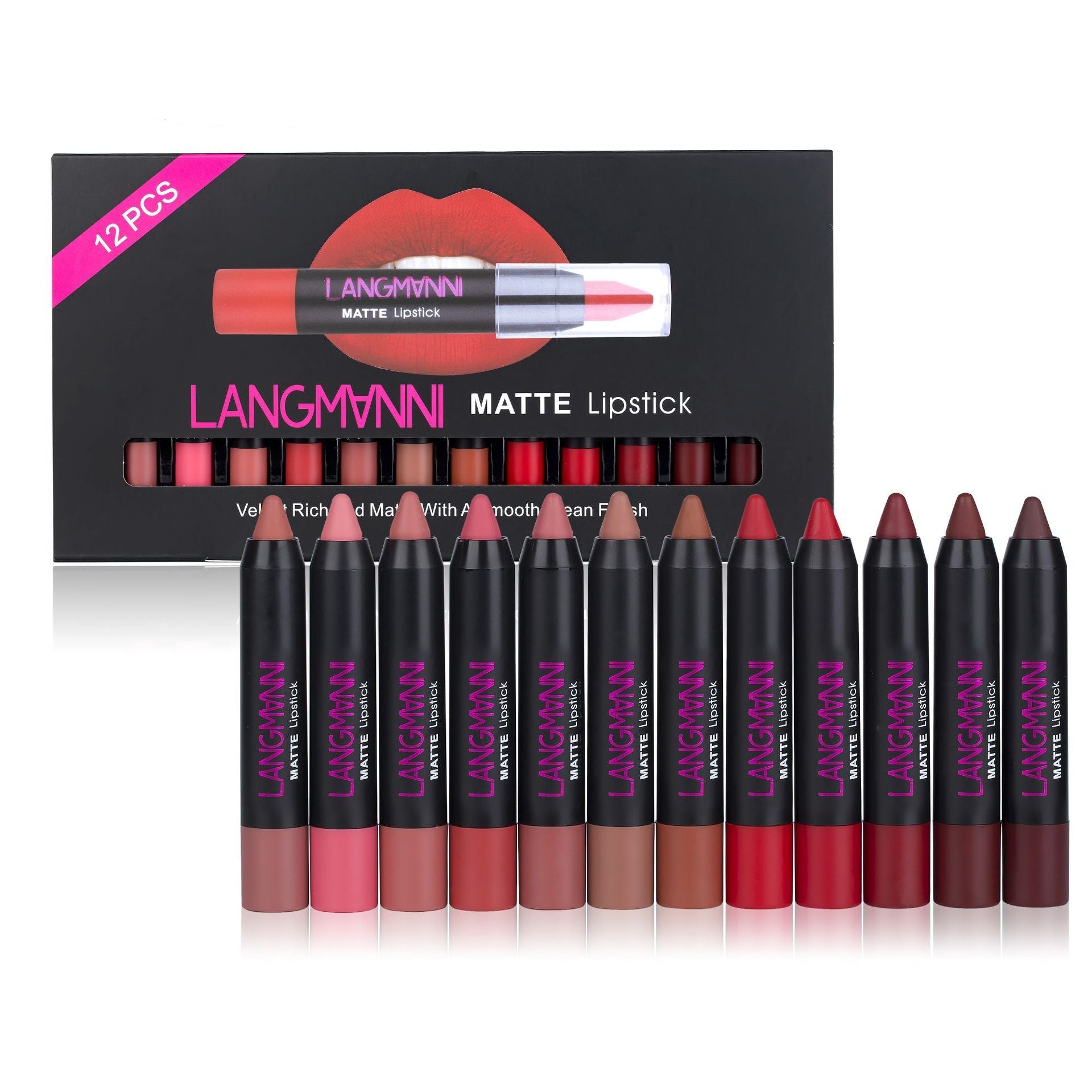 12 Lippenstift Set