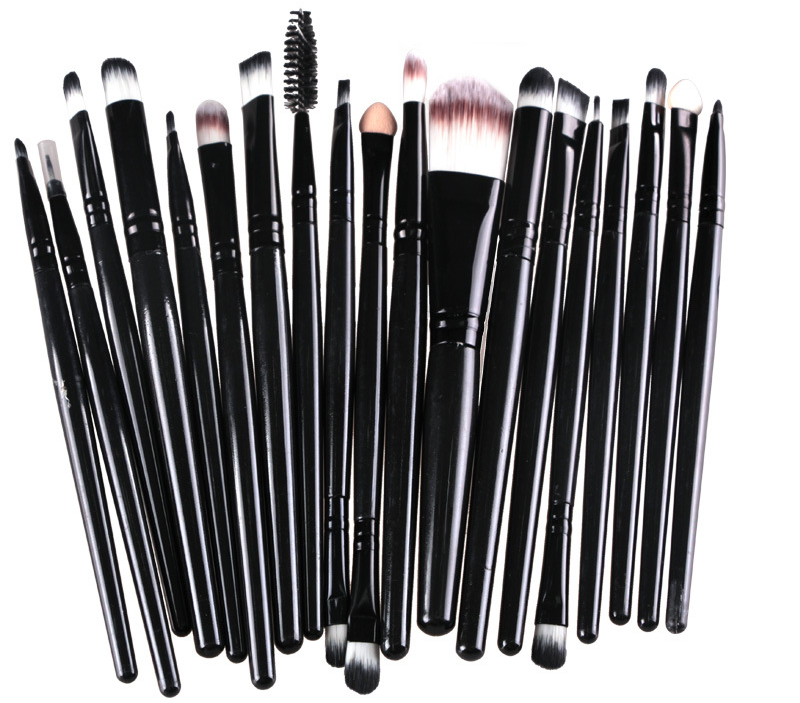 Make-up-Pinselset mit Puderpinsel, Rouge Pinsel und Lidschattenpinsel