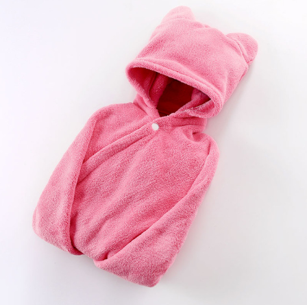 Babypflege-Kapuzenbadetuch aus Baumwolle