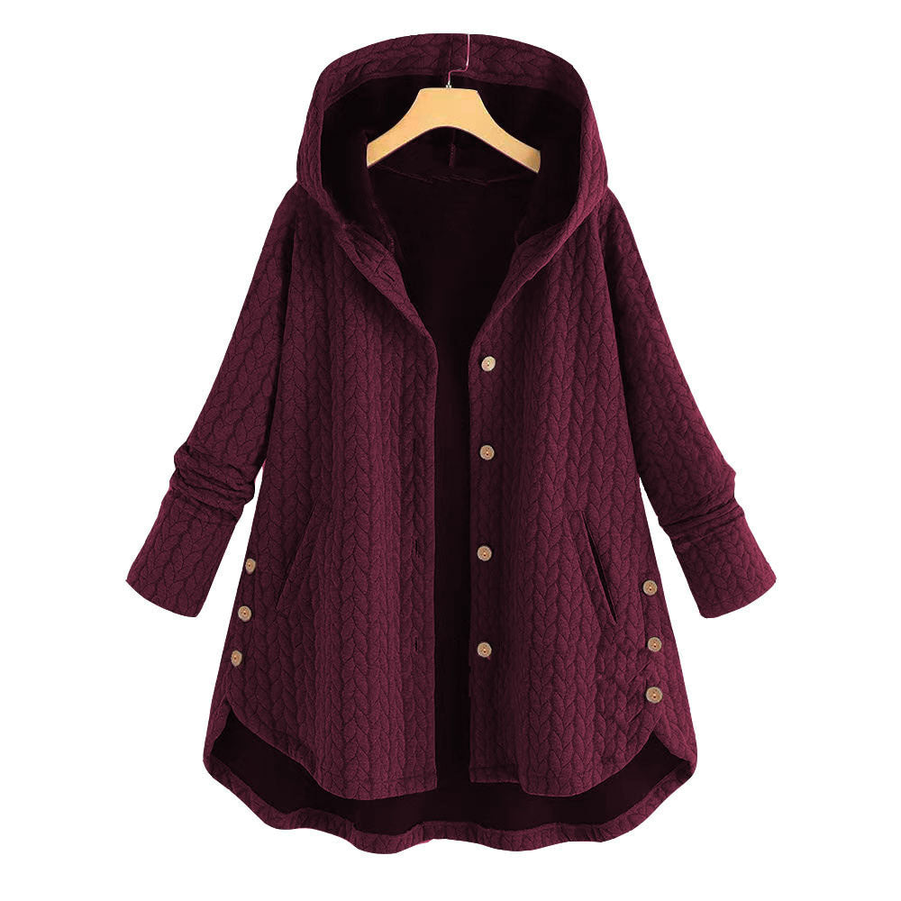 Damen Baumwoll-Winterjacke, langer Parka