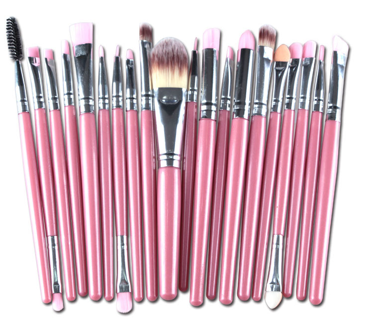 Make-up-Pinselset mit Puderpinsel, Rouge Pinsel und Lidschattenpinsel