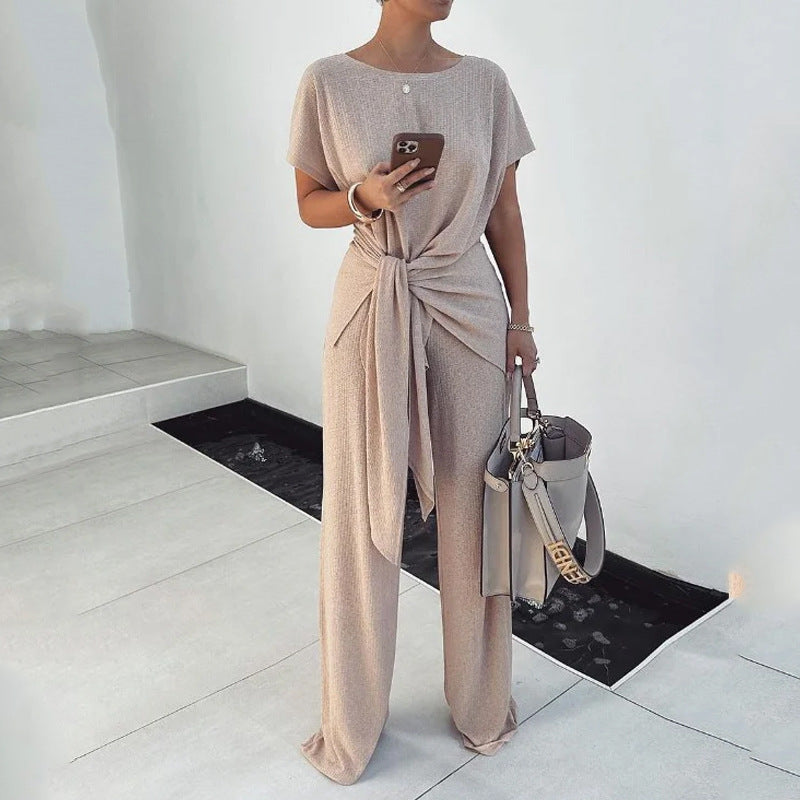 Fashionable Gestrickte- Plissierte Damen Overall