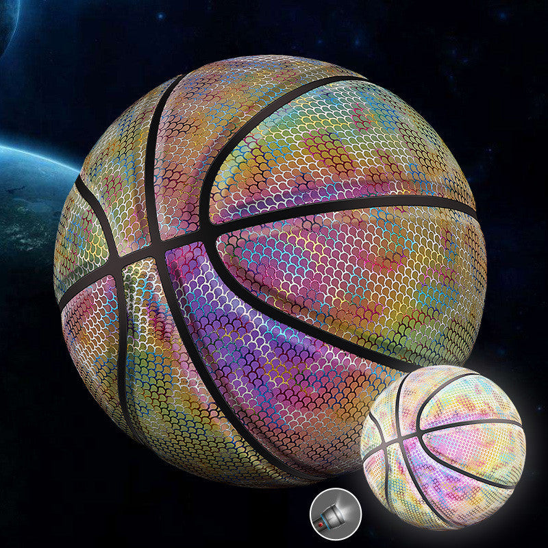 Basketball der im Dunkeln leuchtet
