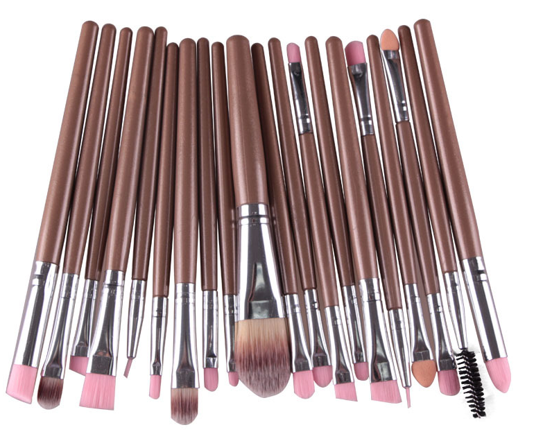 Make-up-Pinselset mit Puderpinsel, Rouge Pinsel und Lidschattenpinsel