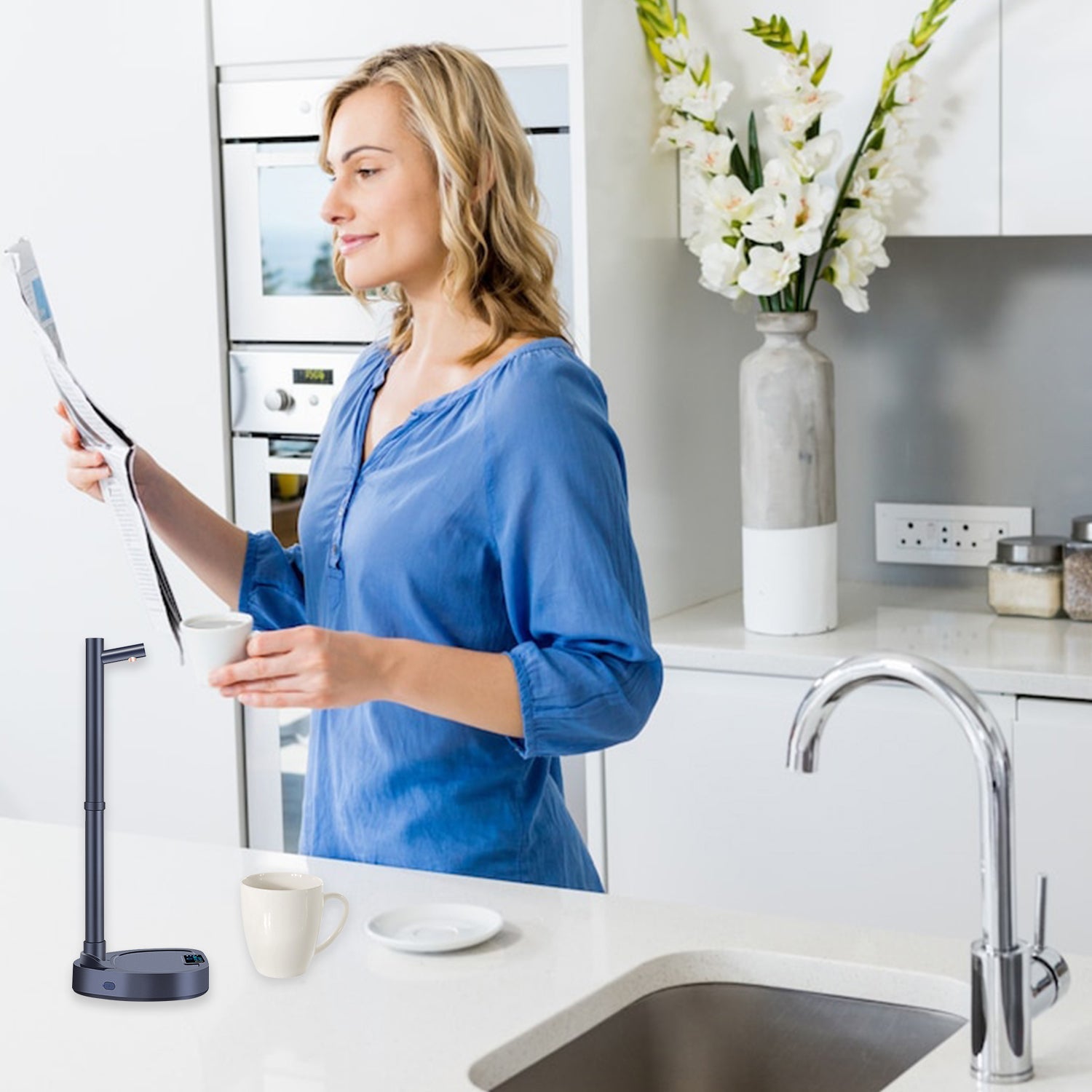 Wasserflaschen-Desktop-Wasserspender mit Standfuß