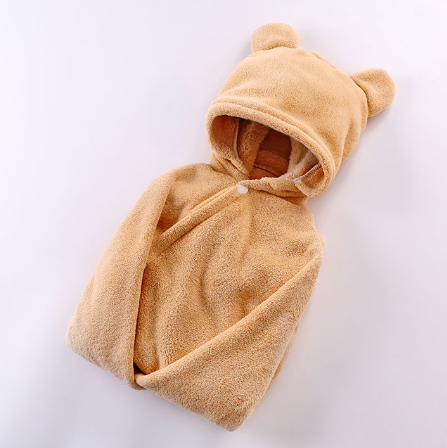 Babypflege-Kapuzenbadetuch aus Baumwolle