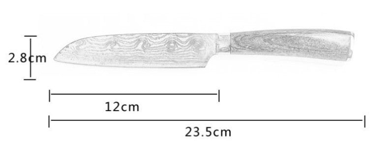 Spezialset für Küche, 6-teiliges Set oder 8-teiliges Set mit Messern, Kochmesser, Küchenmesser.