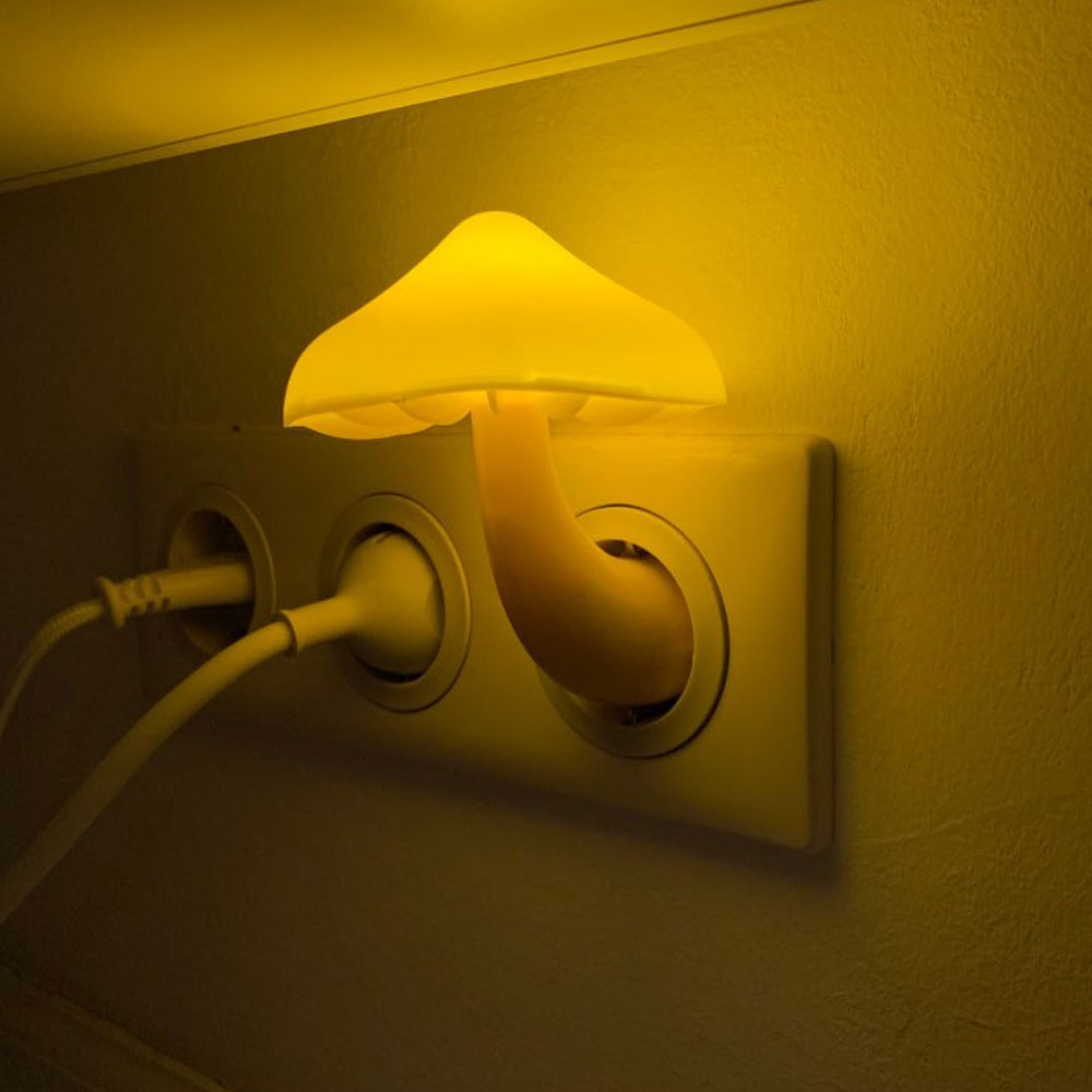 LED Nachtlicht Pilz Steckdosenlampe