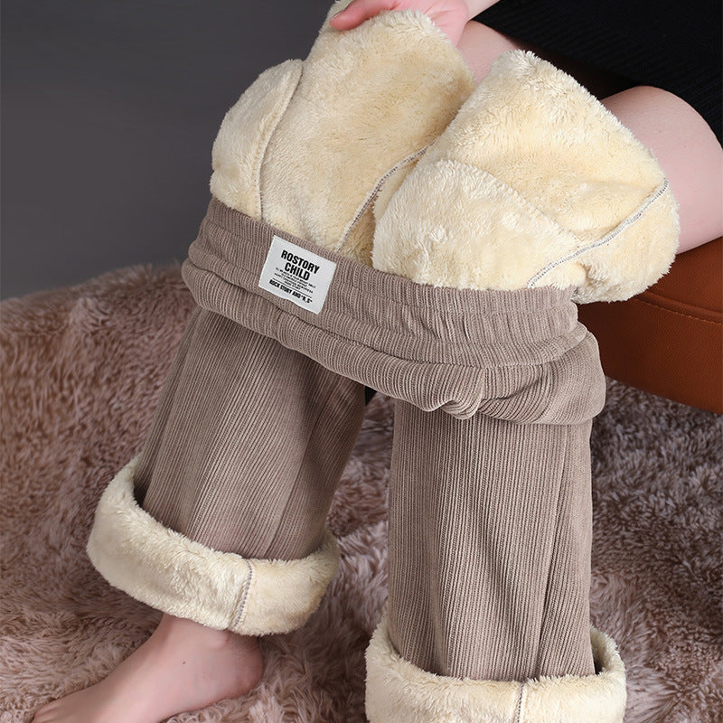 Damen Warme Lässige Lamm-Kaschmirhose