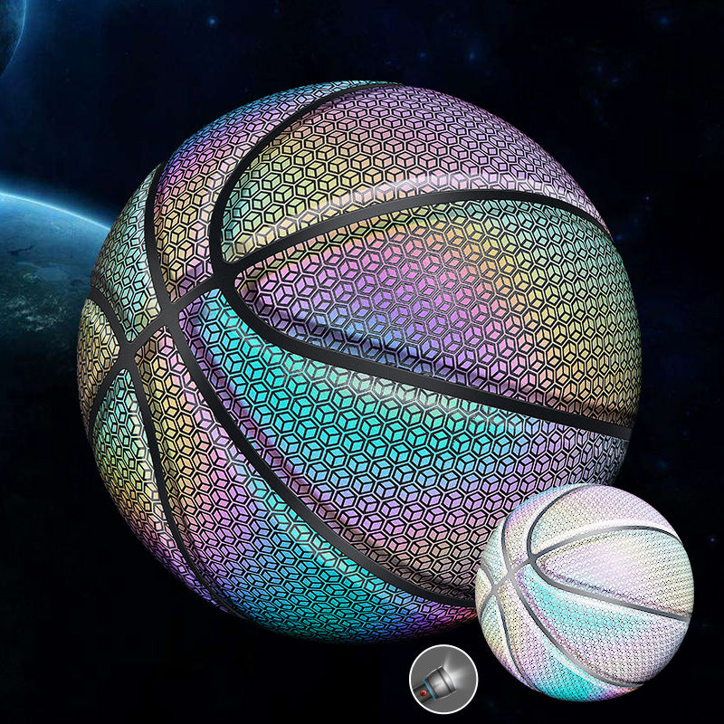 Basketball der im Dunkeln leuchtet