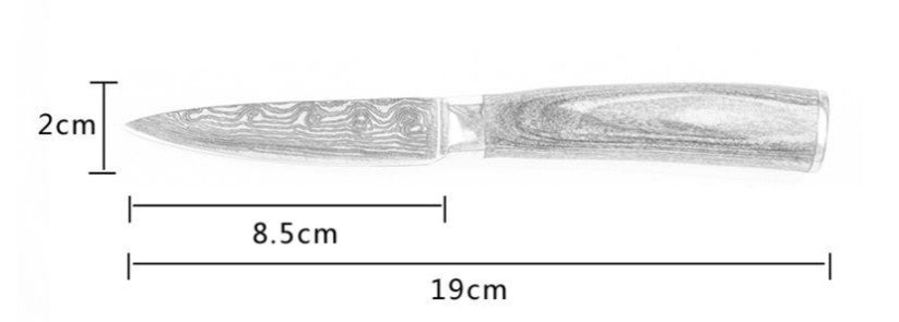 Spezialset für Küche, 6-teiliges Set oder 8-teiliges Set mit Messern, Kochmesser, Küchenmesser.