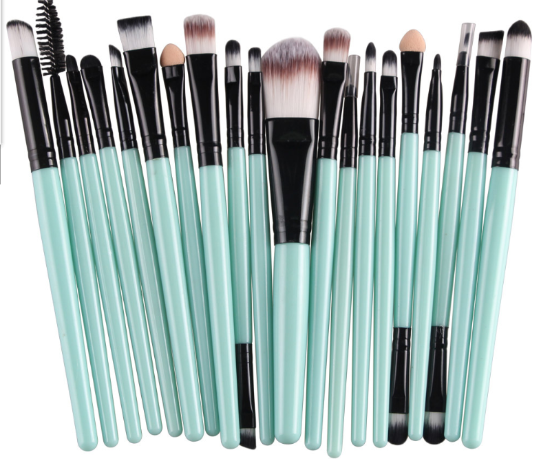 Make-up-Pinselset mit Puderpinsel, Rouge Pinsel und Lidschattenpinsel