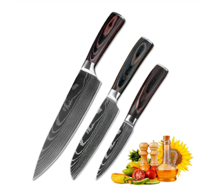 Spezialset für Küche, 6-teiliges Set oder 8-teiliges Set mit Messern, Kochmesser, Küchenmesser.