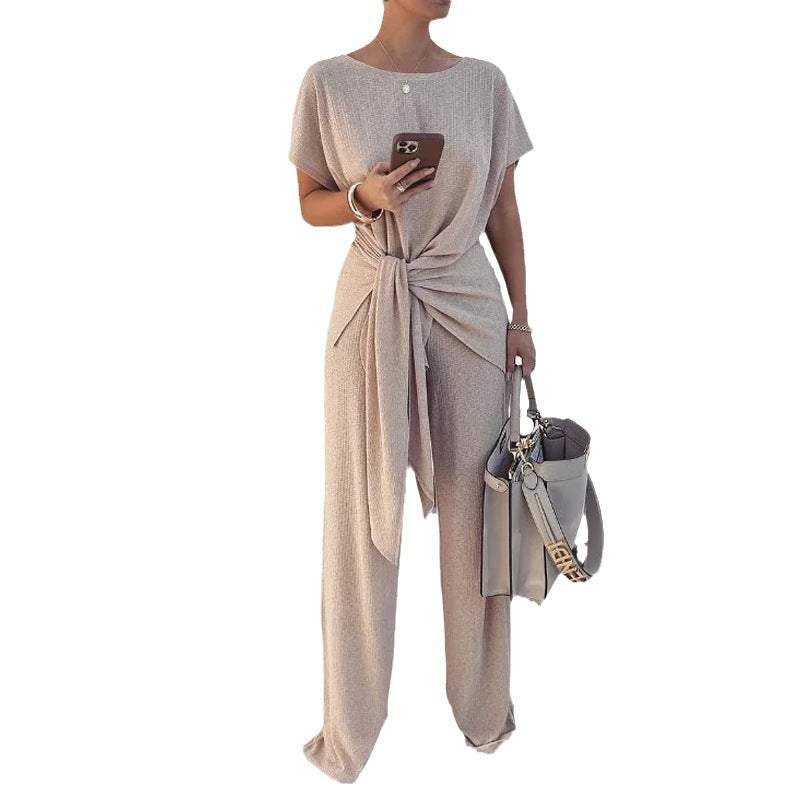 Fashionable Gestrickte- Plissierte Damen Overall