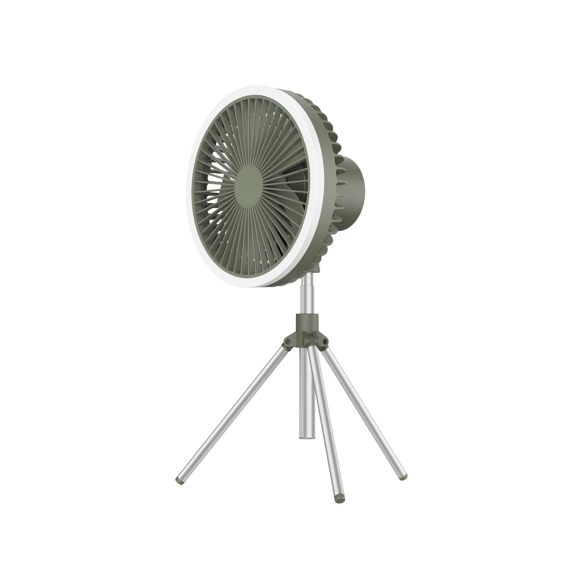 Grill Tragbarer USB-wiederaufladbarer Campingventilator mit Licht