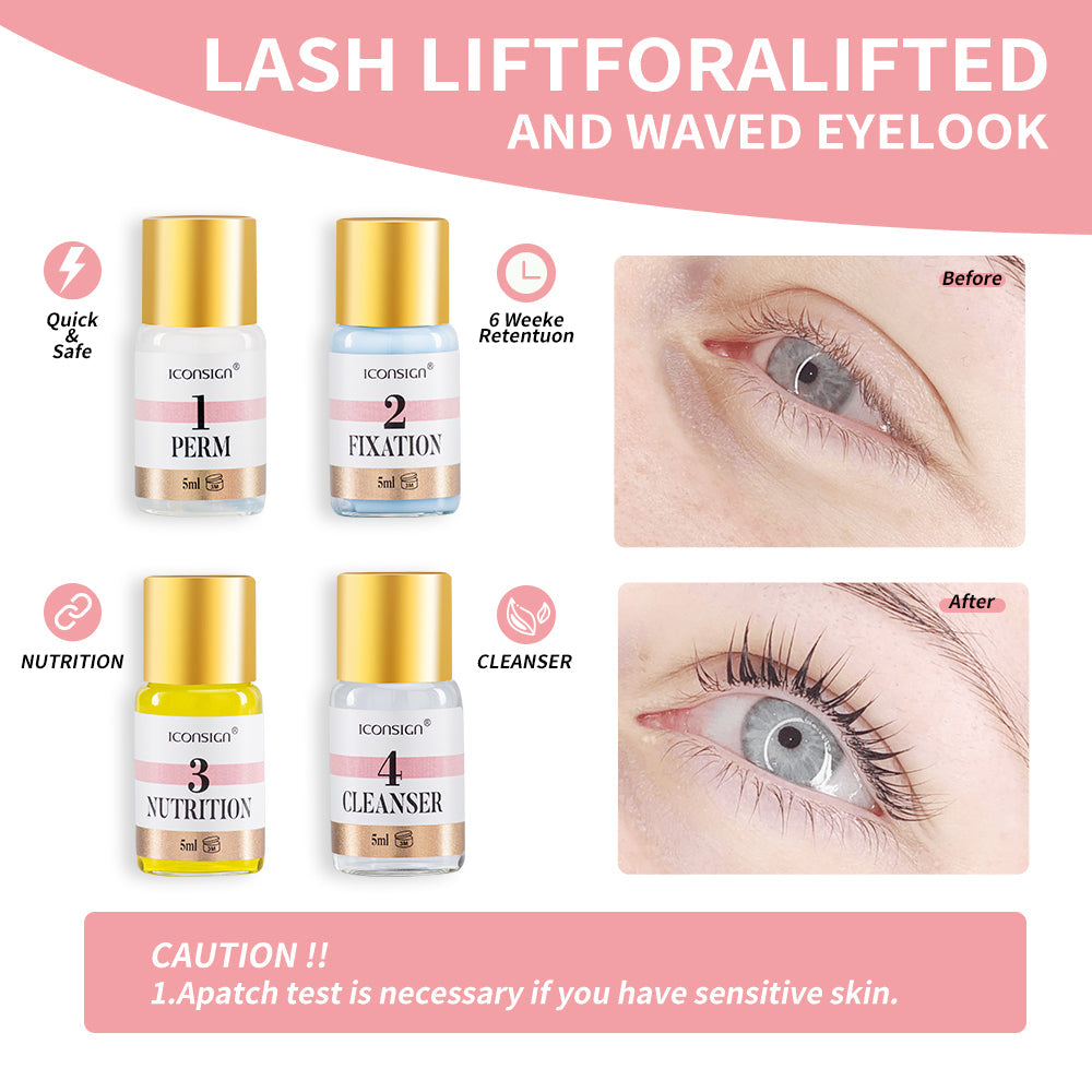 ICONSIGN Wimpernlifting Augenbrauenfärbe- und Wimpernpermanent-Set