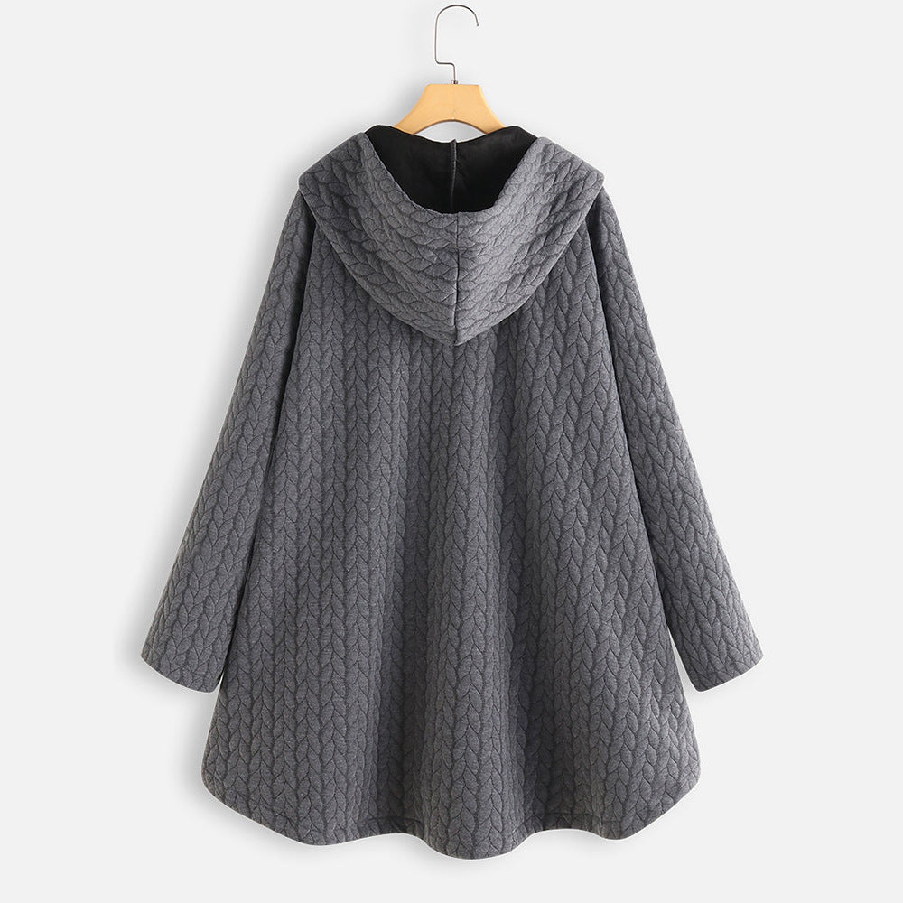 Damen Baumwoll-Winterjacke, langer Parka