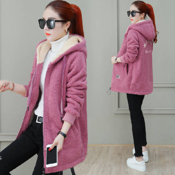 Herbst-Winter-Mantel mit Cardigan-Stil