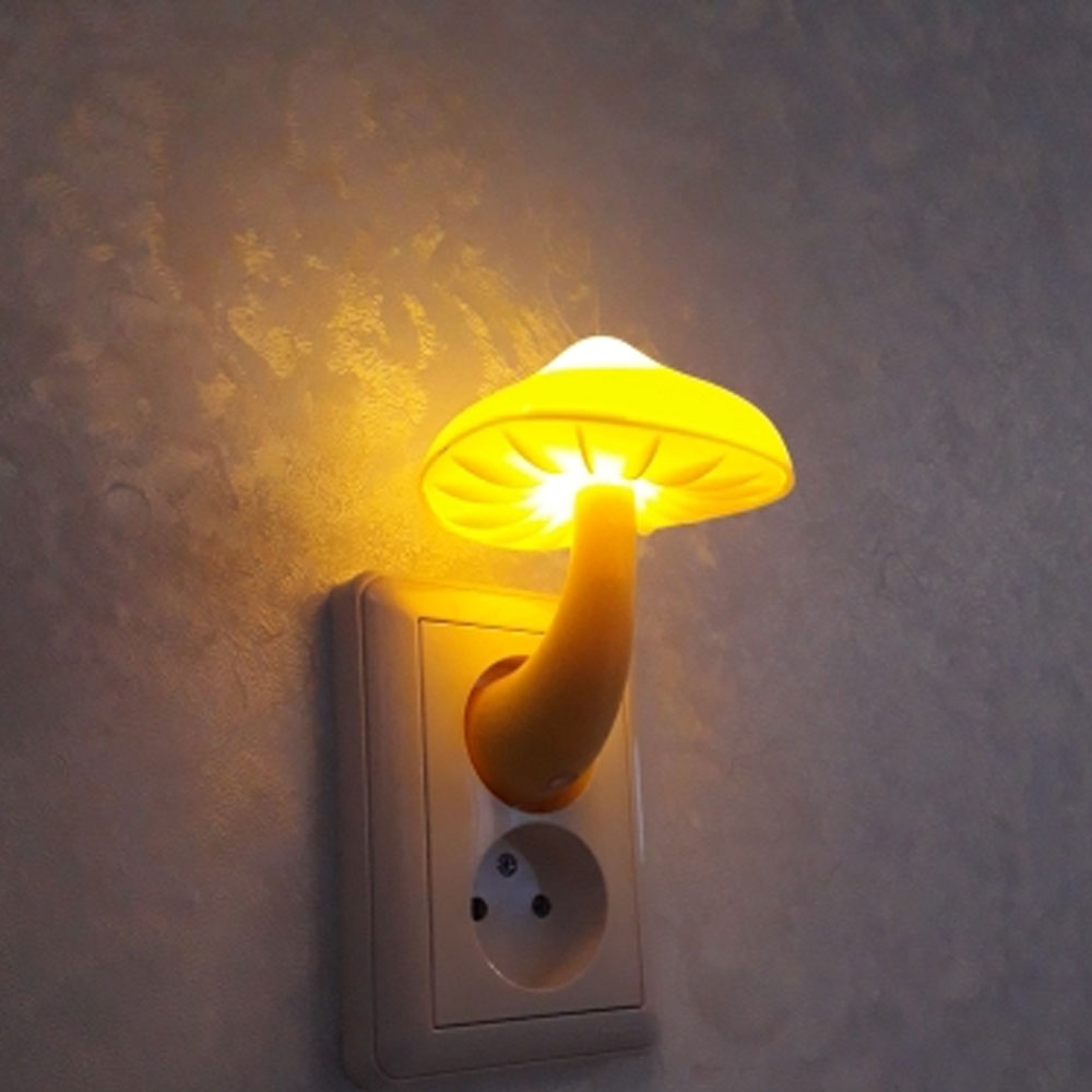 LED Nachtlicht Pilz Steckdosenlampe