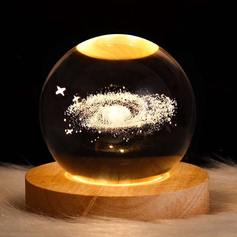 LED-Nachtlicht Galaxy Crystal Ball Tischlampe