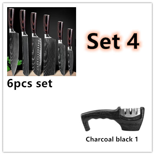 Spezialset für Küche, 6-teiliges Set oder 8-teiliges Set mit Messern, Kochmesser, Küchenmesser.
