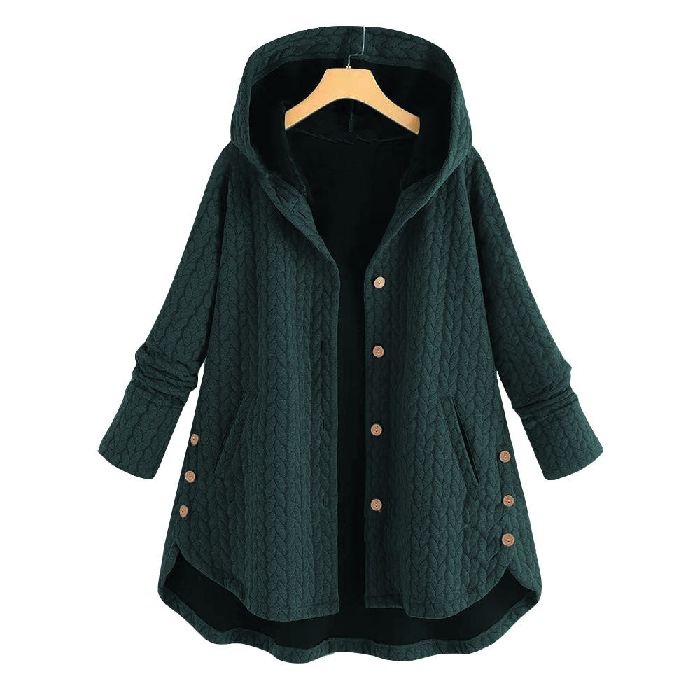Damen Baumwoll-Winterjacke, langer Parka