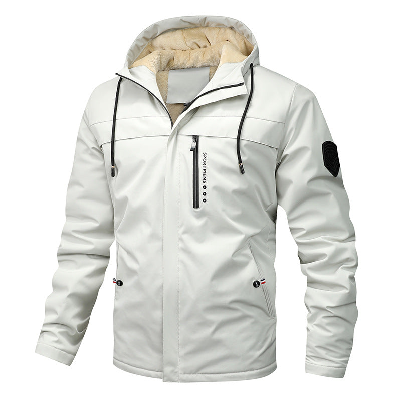 Herren Retro-Fleecejacke