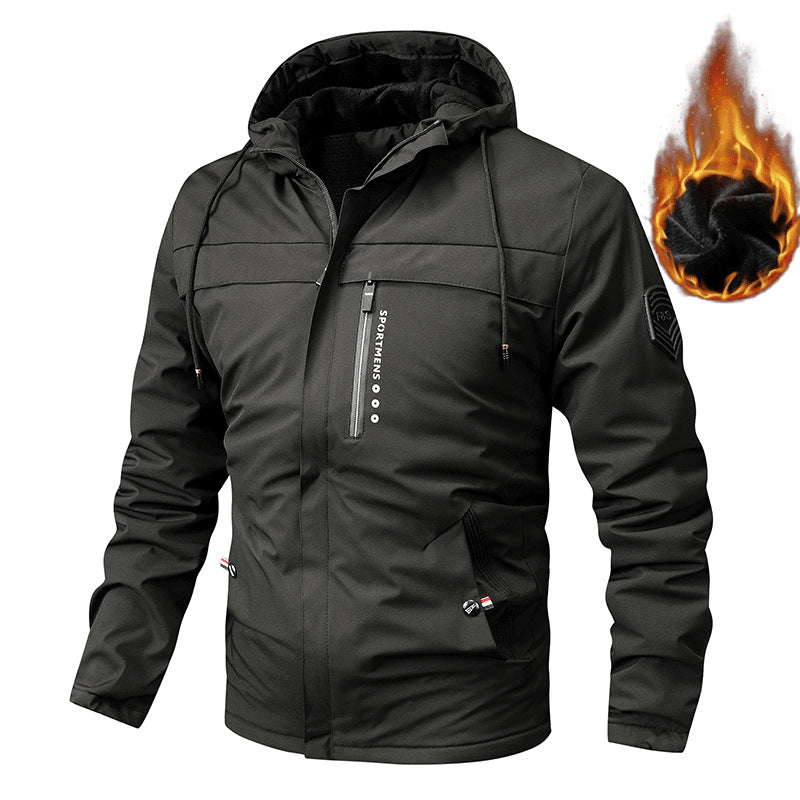 Herren Retro-Fleecejacke