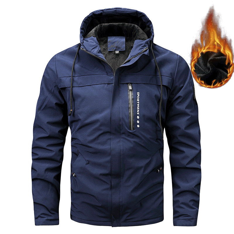 Herren Retro-Fleecejacke