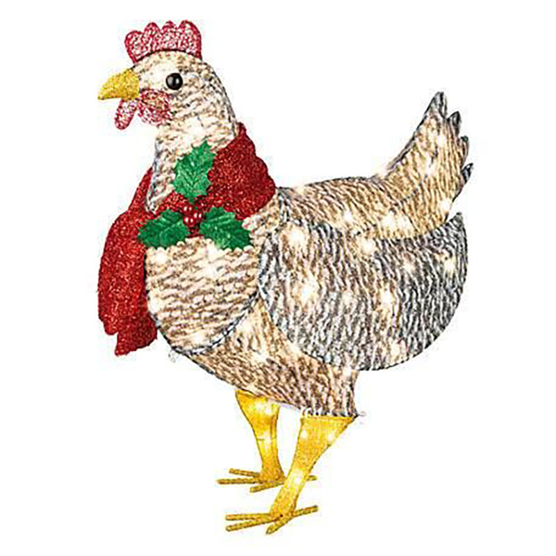 Hühnchen mit Schal - Hoomdekoration-Osterndekoration