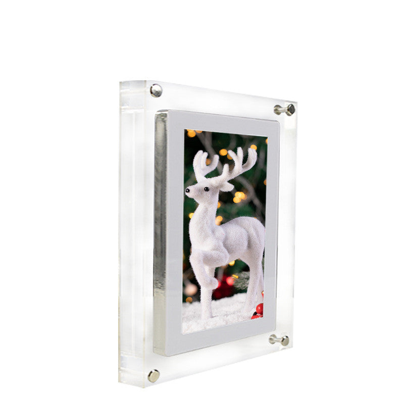 Digitaler Bilderrahmen aus Acryl mit Video-Player-Funktion