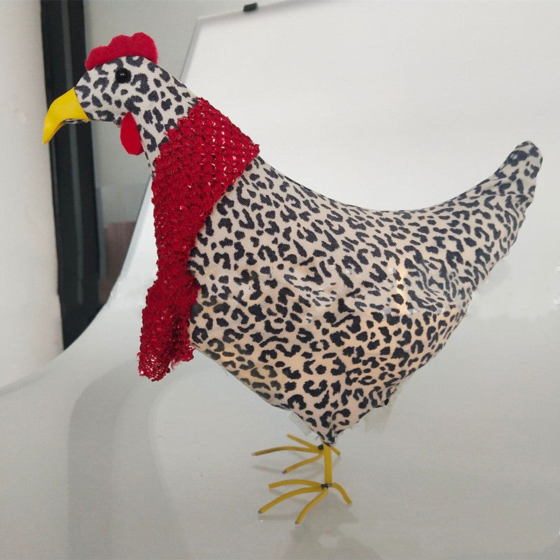Hühnchen mit Schal - Hoomdekoration-Osterndekoration