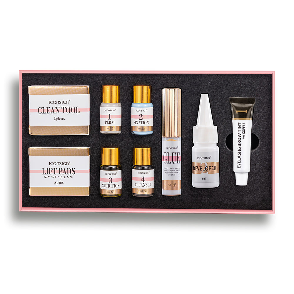 ICONSIGN Wimpernlifting Augenbrauenfärbe- und Wimpernpermanent-Set