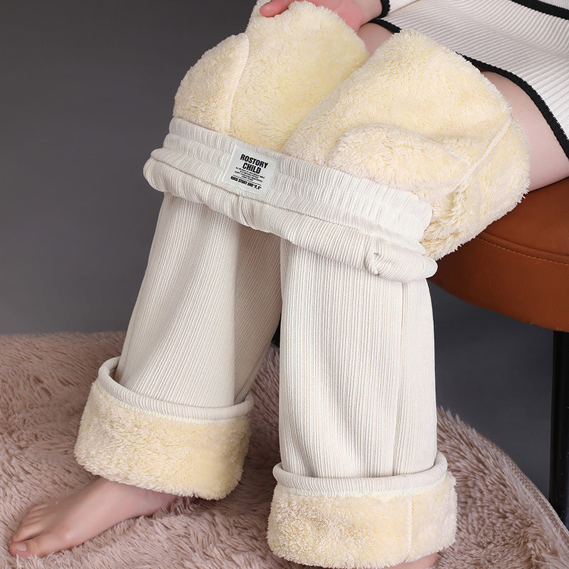 Damen Warme Lässige Lamm-Kaschmirhose