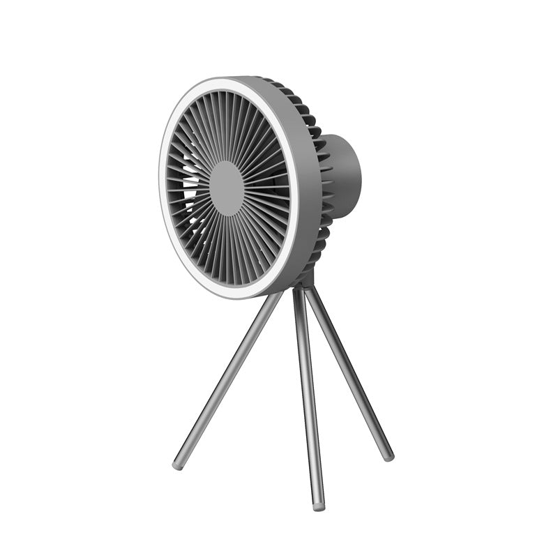Grill Tragbarer USB-wiederaufladbarer Campingventilator mit Licht